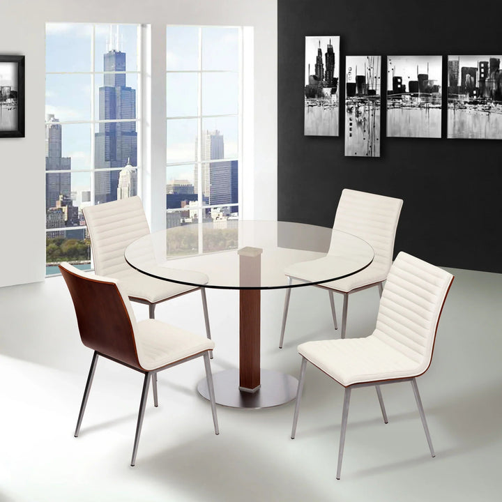 White-Brushed Stainless Steel