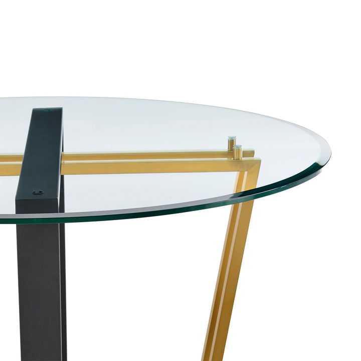 Gold Stainless Steel and Black Iron-Gold - Black