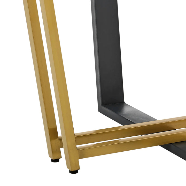 Gold Stainless Steel and Black Iron-Gold - Black