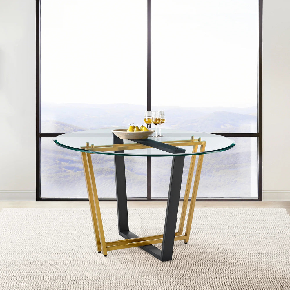 Gold Stainless Steel and Black Iron-Gold - Black