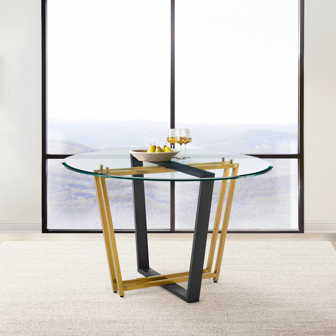 Gold Stainless Steel and Black Iron-Gold - Black