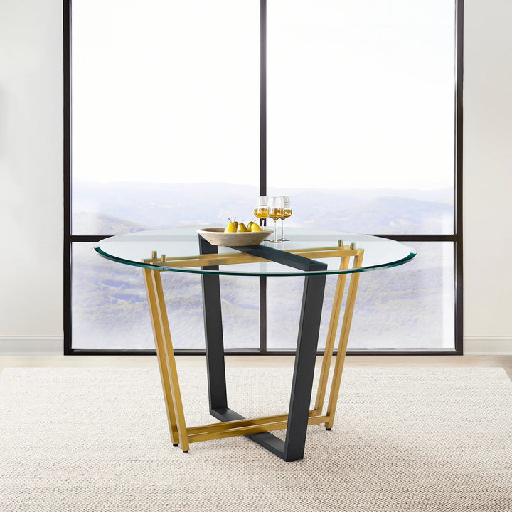 Gold Stainless Steel and Black Iron-Gold - Black