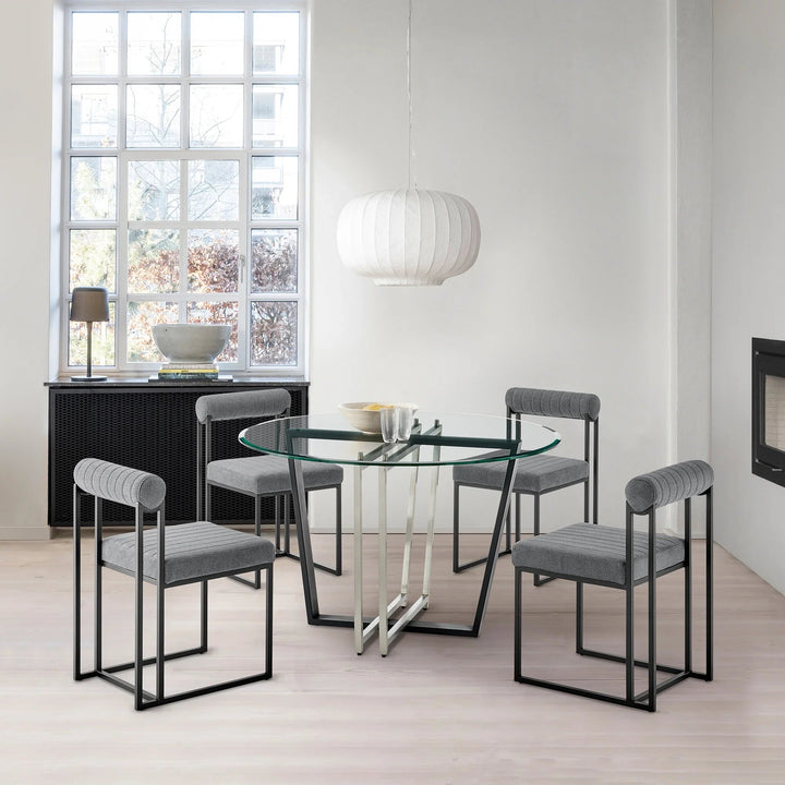 Stainless Steel and Black Iron-Stainless Steel - Black