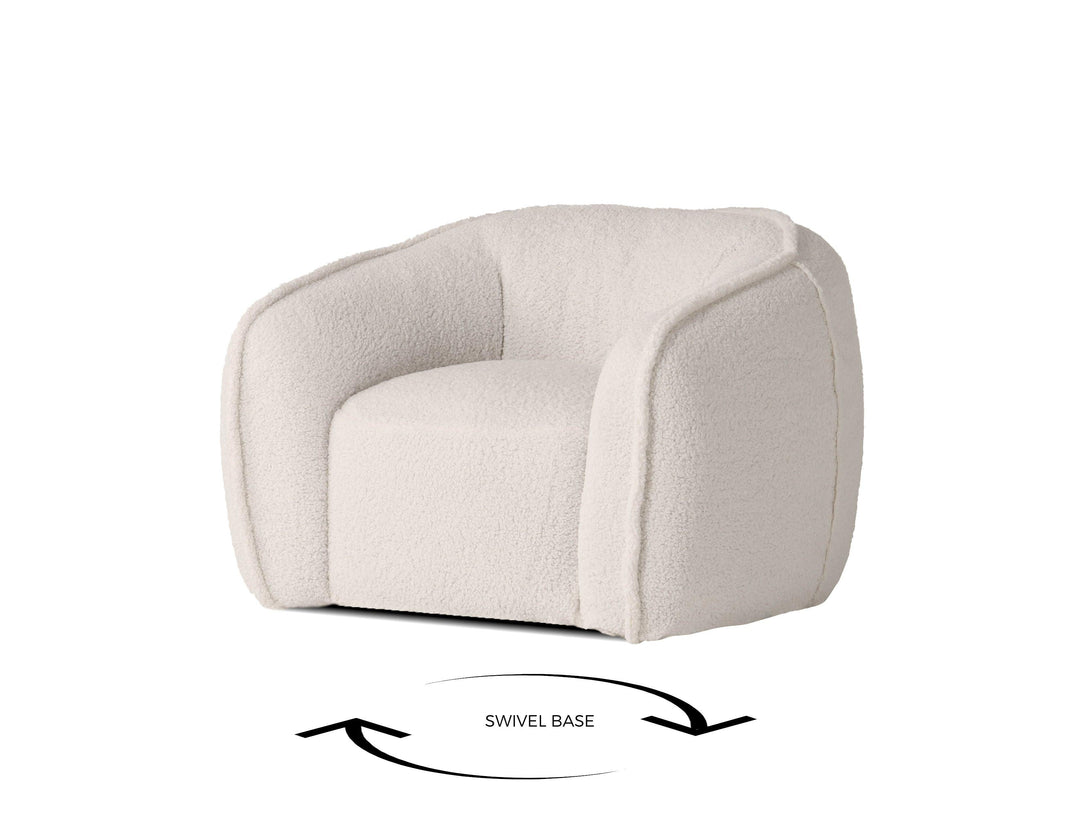 SwayLiving DUFFY Lounge Chair Swivel ACCENT + LOUNGE CHAIRS