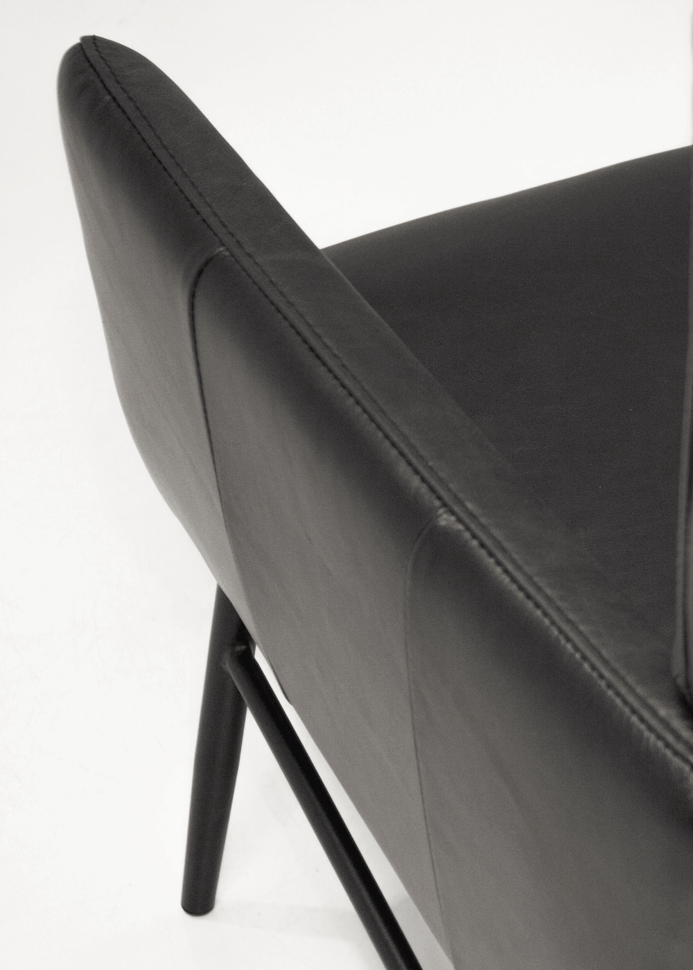 Vintage Black  Leather