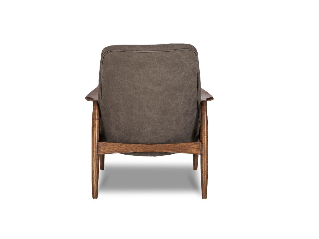 Ash Grey Seat, Tan Leather Seat Cushion /