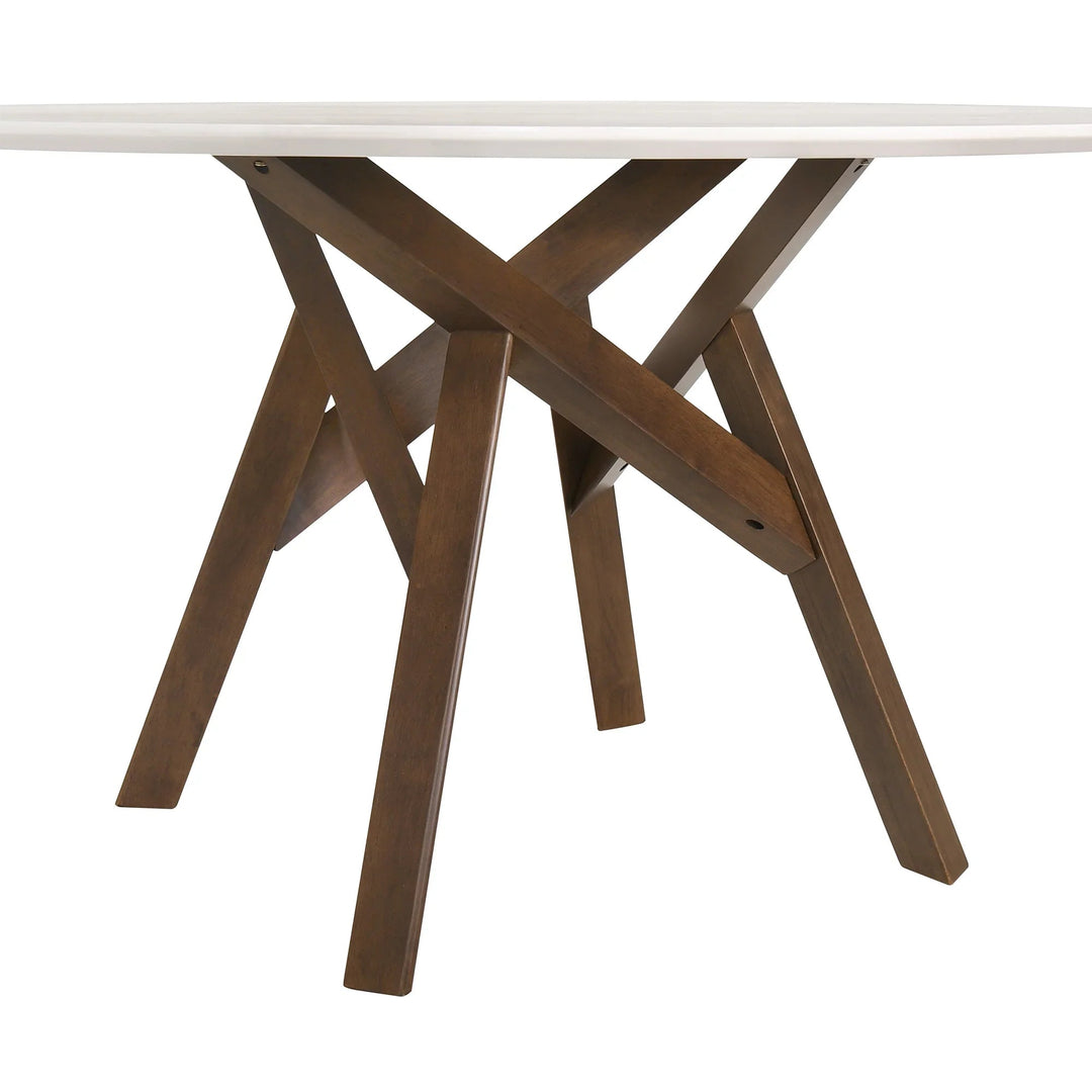 Brown-White 030 Bn, Leg: Walnut