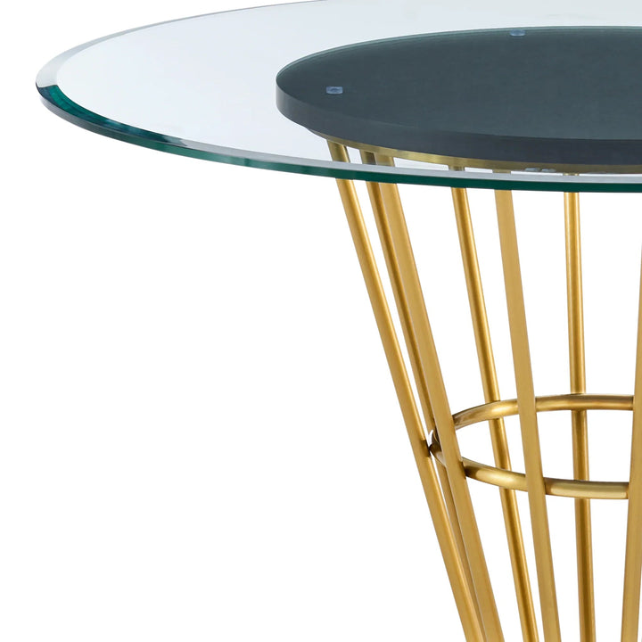 Walnut-Gold Stainless Steel