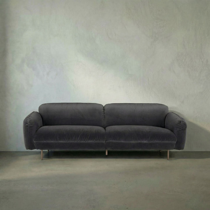 SwayLiving - Franklin Sofa, Grey Velvet - LEA-AS006GRV