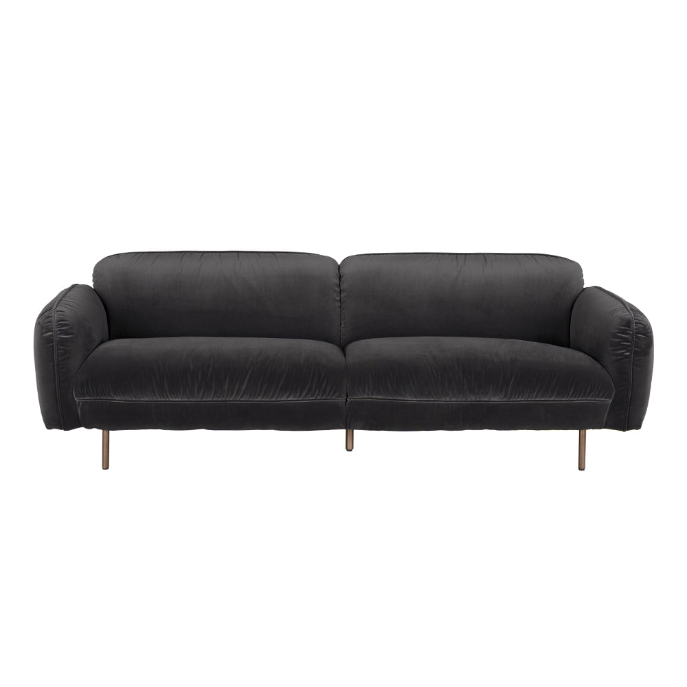 SwayLiving - Franklin Sofa, Grey Velvet - LEA-AS006GRV