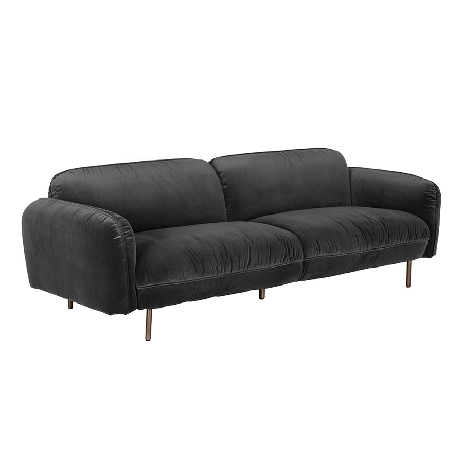 SwayLiving - Franklin Sofa, Grey Velvet - LEA-AS006GRV