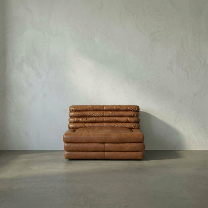 SwayLiving - Bandera Sofa, 1A, Roche Tan Leather - LEA-AS015A-1ABR