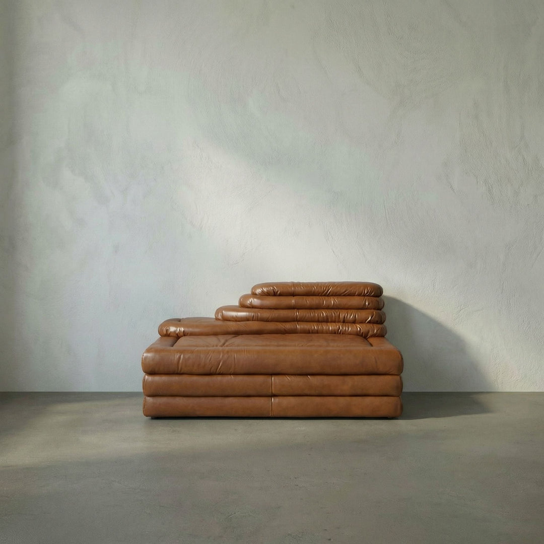 SwayLiving - Bandera Sofa, Cl, Roche Tan Leather - LEA-AS015A-CLBR
