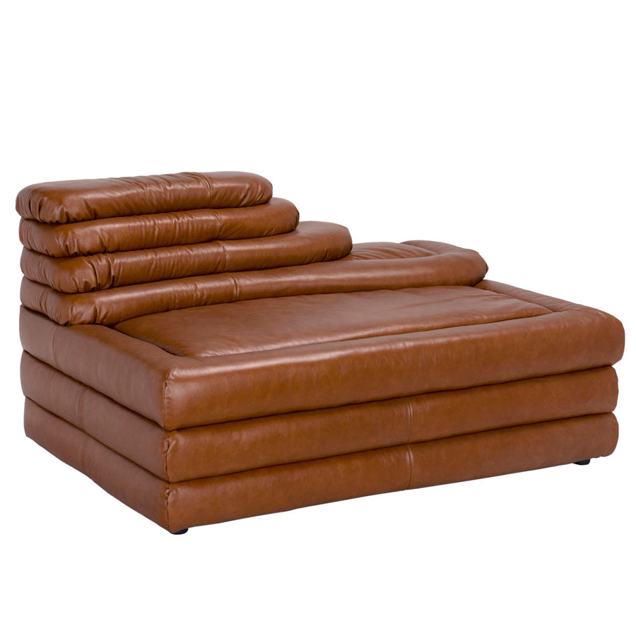 SwayLiving - Bandera Sofa, Cr, Roche Tan Leather - LEA-AS015A-CRBR