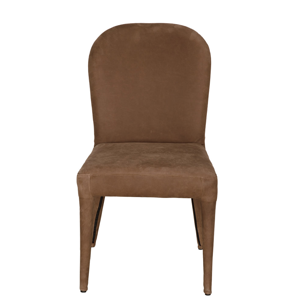 SwayLiving - Georgia Dining Chair, Orris Brown Leather - LEA-C003BR