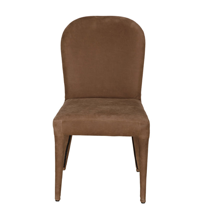 SwayLiving - Georgia Dining Chair, Orris Brown Leather - LEA-C003BR