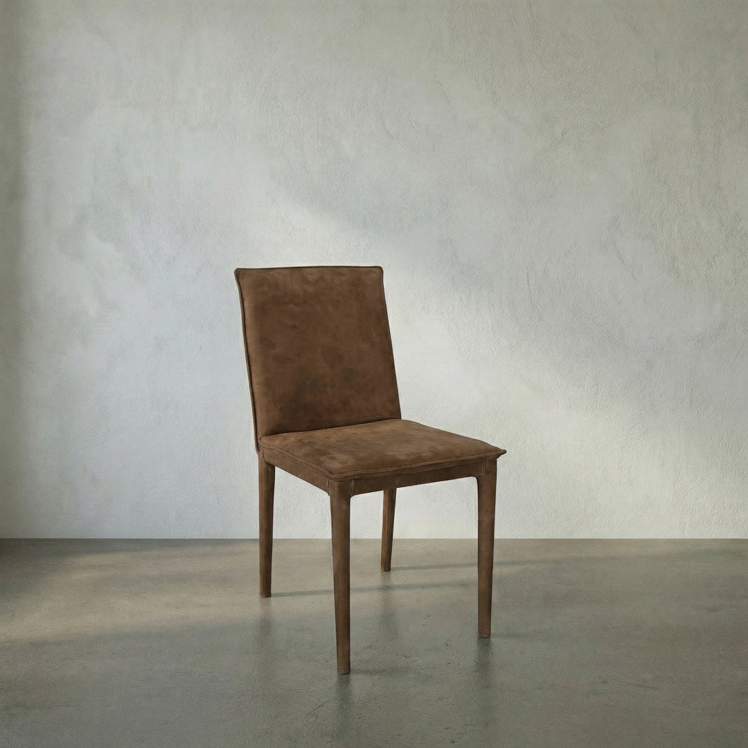 SwayLiving Newton Dining Chair - Brown Leather