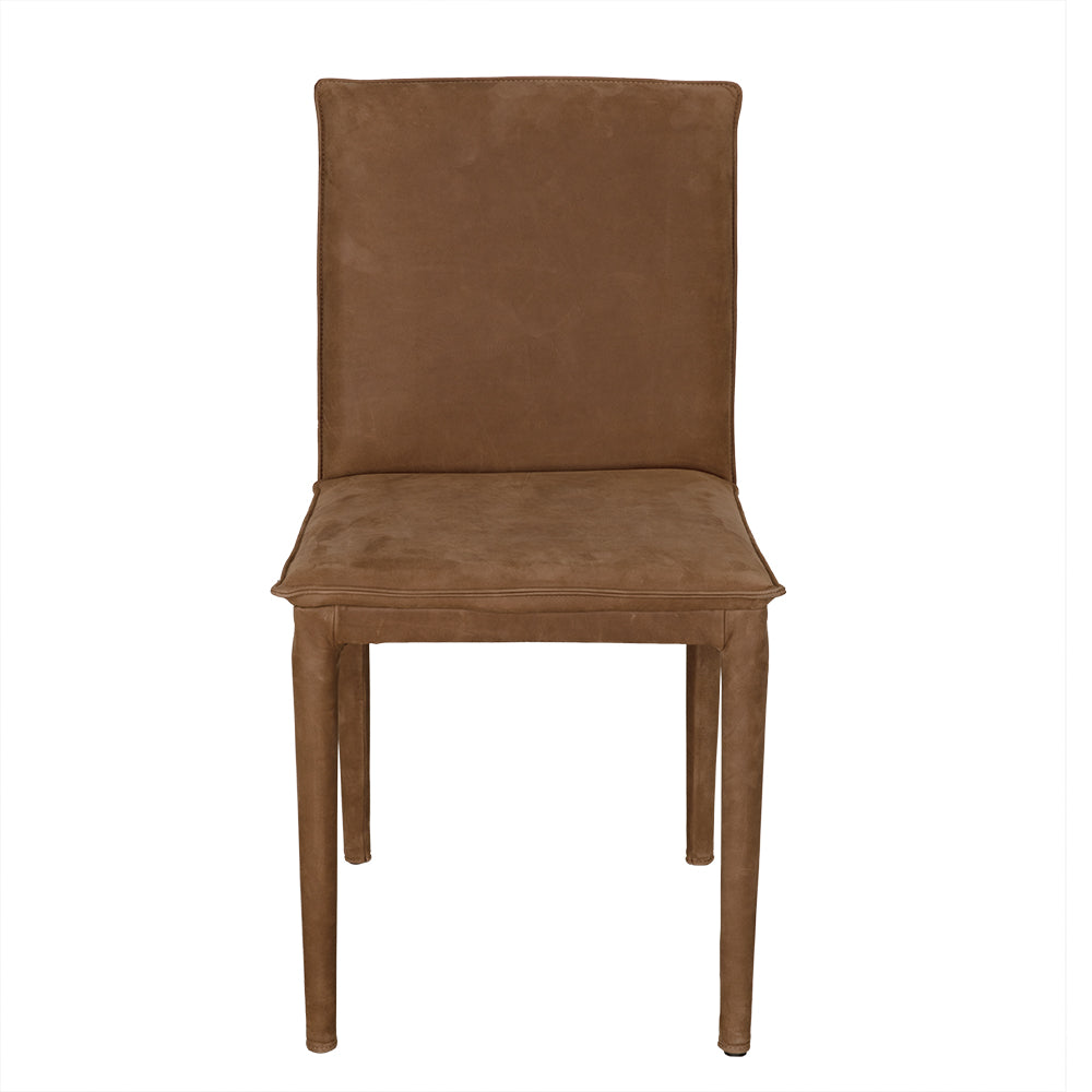 SwayLiving Newton Dining Chair - Brown Leather