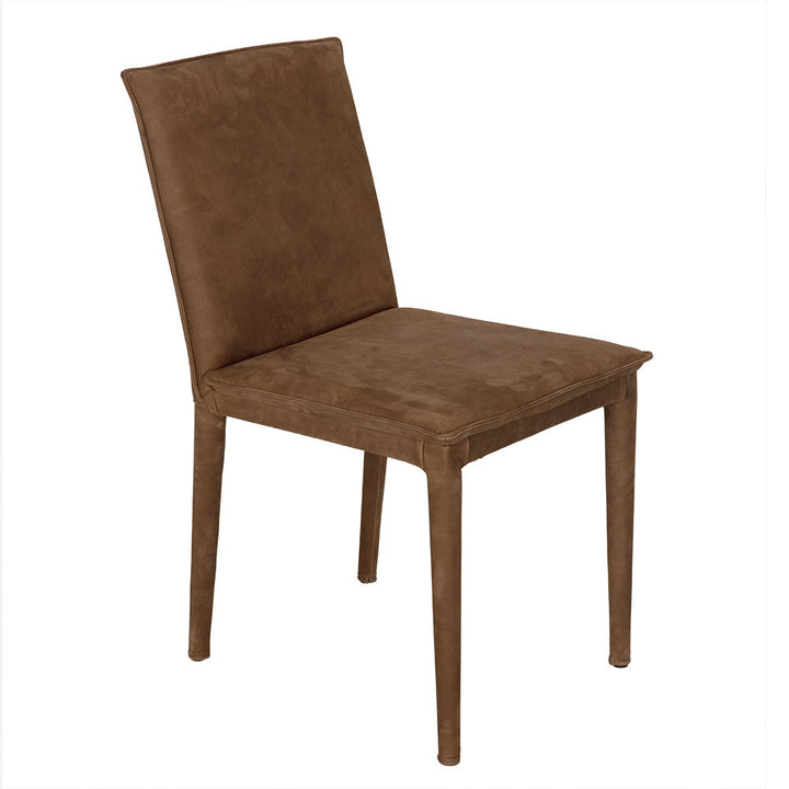 SwayLiving Newton Dining Chair - Brown Leather