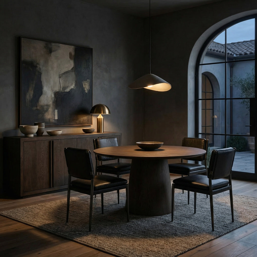 SwayLiving - Wooster Dining Chair, Black - LEA-C0115D-1D