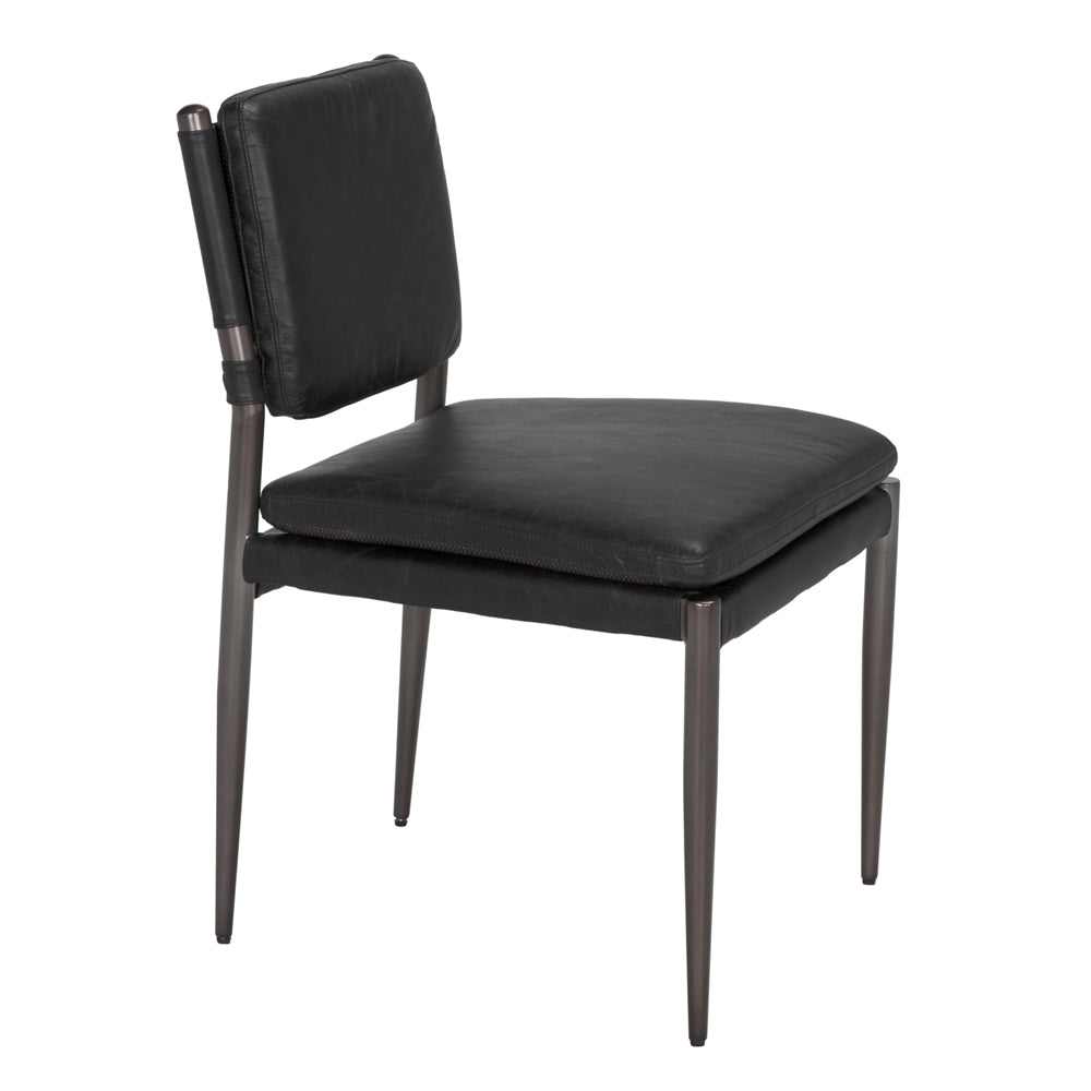 SwayLiving - Wooster Dining Chair, Black - LEA-C0115D-1D