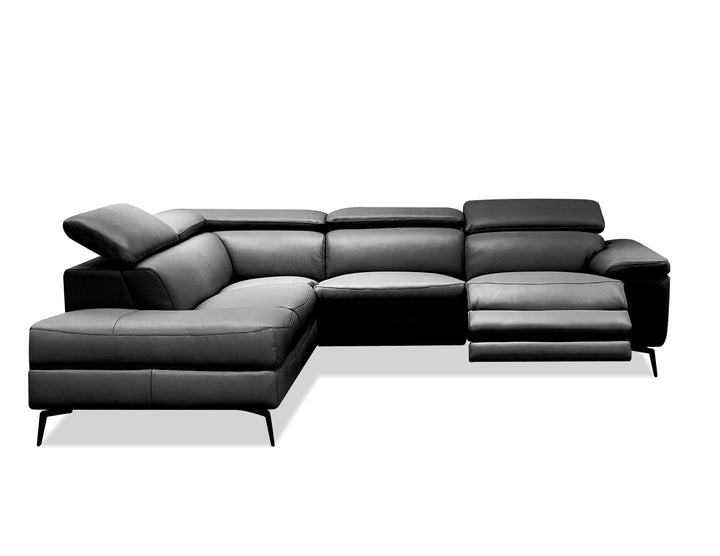 Electric/Black Full Top Grain Semi-Analine Leather