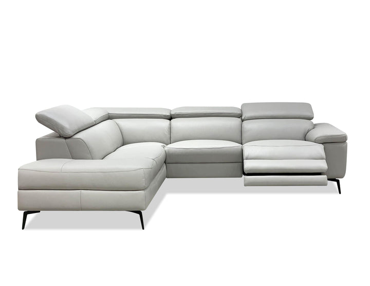 Electric/Silver  Full Top Grain Semi-Analine Leather