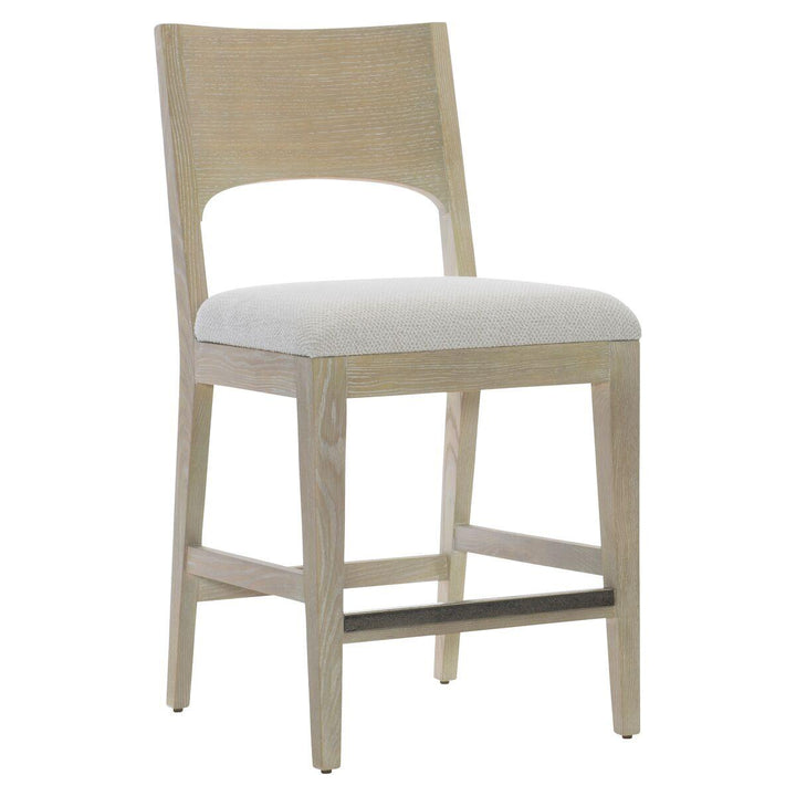 SwayLiving - Solaria Wood Back Counter Stool In Fabric B581 - '310587 | SwayLiving