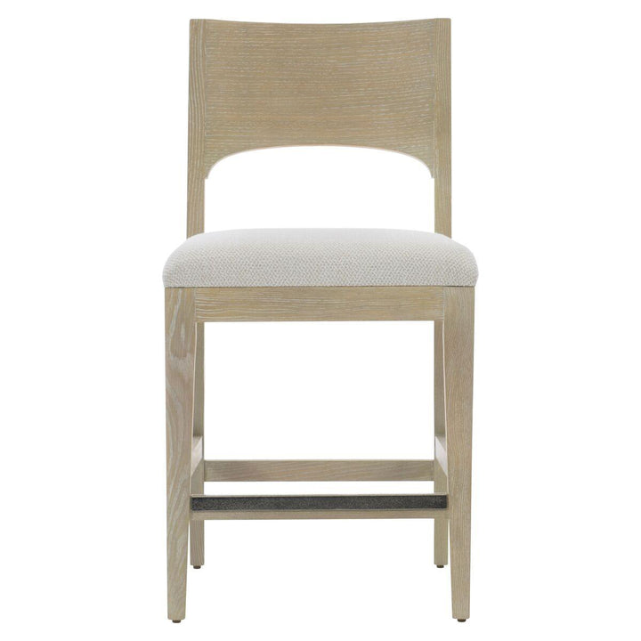 SwayLiving - Solaria Wood Back Counter Stool In Fabric B581 - '310587 | SwayLiving