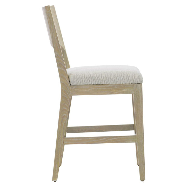 SwayLiving - Solaria Wood Back Counter Stool In Fabric B581 - '310587 | SwayLiving
