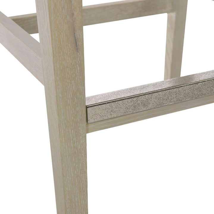 SwayLiving - Solaria Wood Back Bar Stool In Fabric B581 - '310588 | SwayLiving
