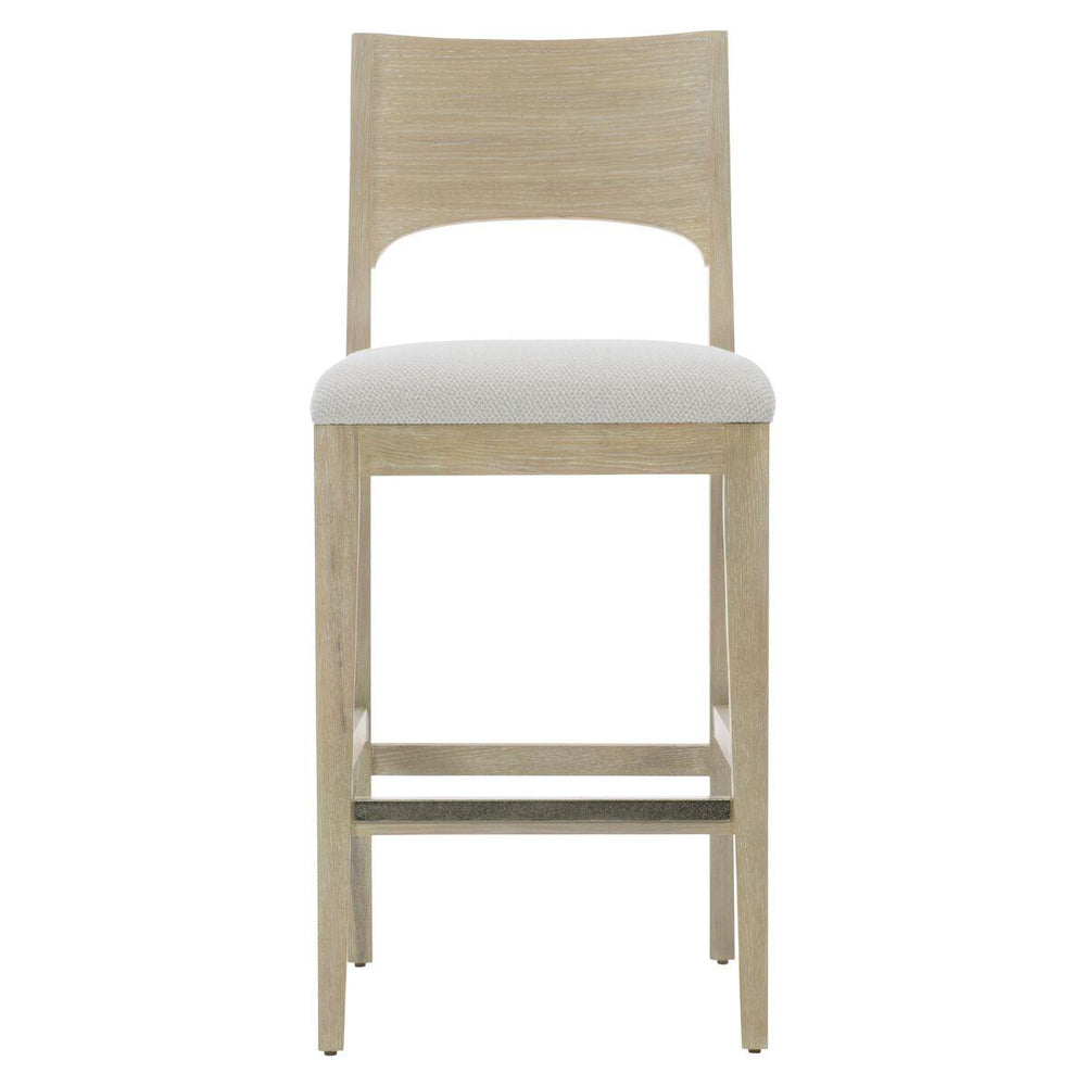 SwayLiving - Solaria Wood Back Bar Stool In Fabric B581 - '310588 | SwayLiving