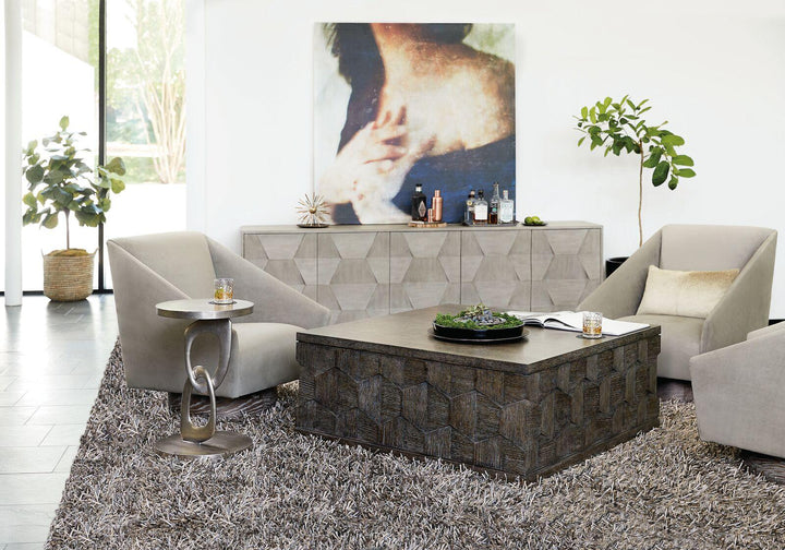 SwayLiving - Linea Cocktail Table Square - 384011B | SwayLiving