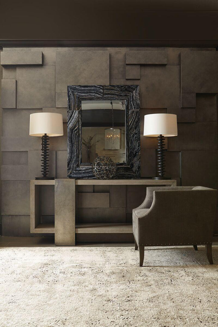 SwayLiving - Linea Console Table Gray - 384910G | SwayLiving