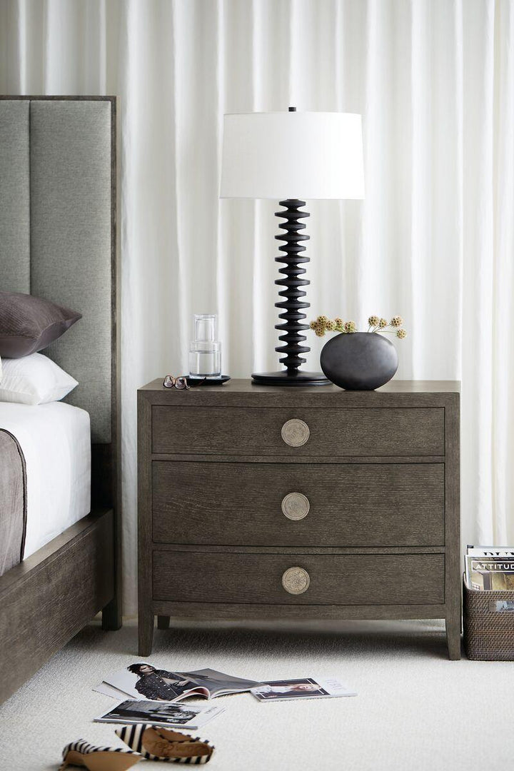 SwayLiving - Linea Nightstand Wood Brown - 384230B | SwayLiving