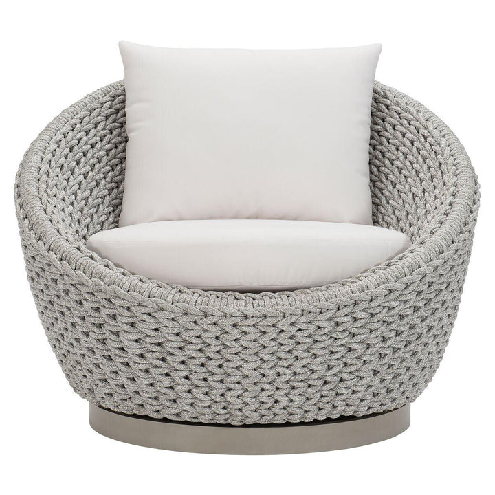 SwayLiving - Savaii Swivel Chair Rope Weave - O1402S | SwayLiving