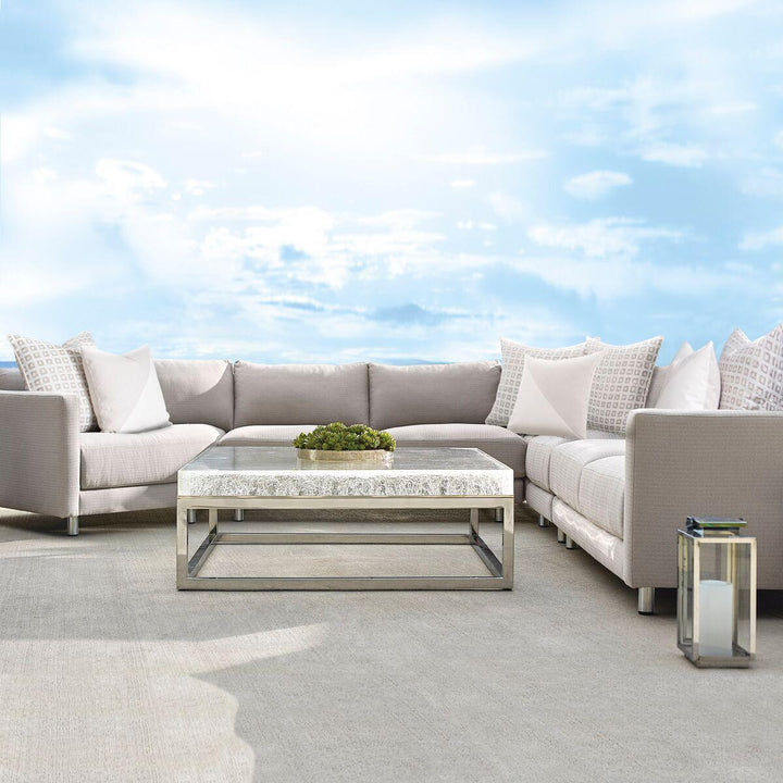 SwayLiving - Avanni Left Arm Cuddler Outdoor Sectional Lsf - O8034 | SwayLiving