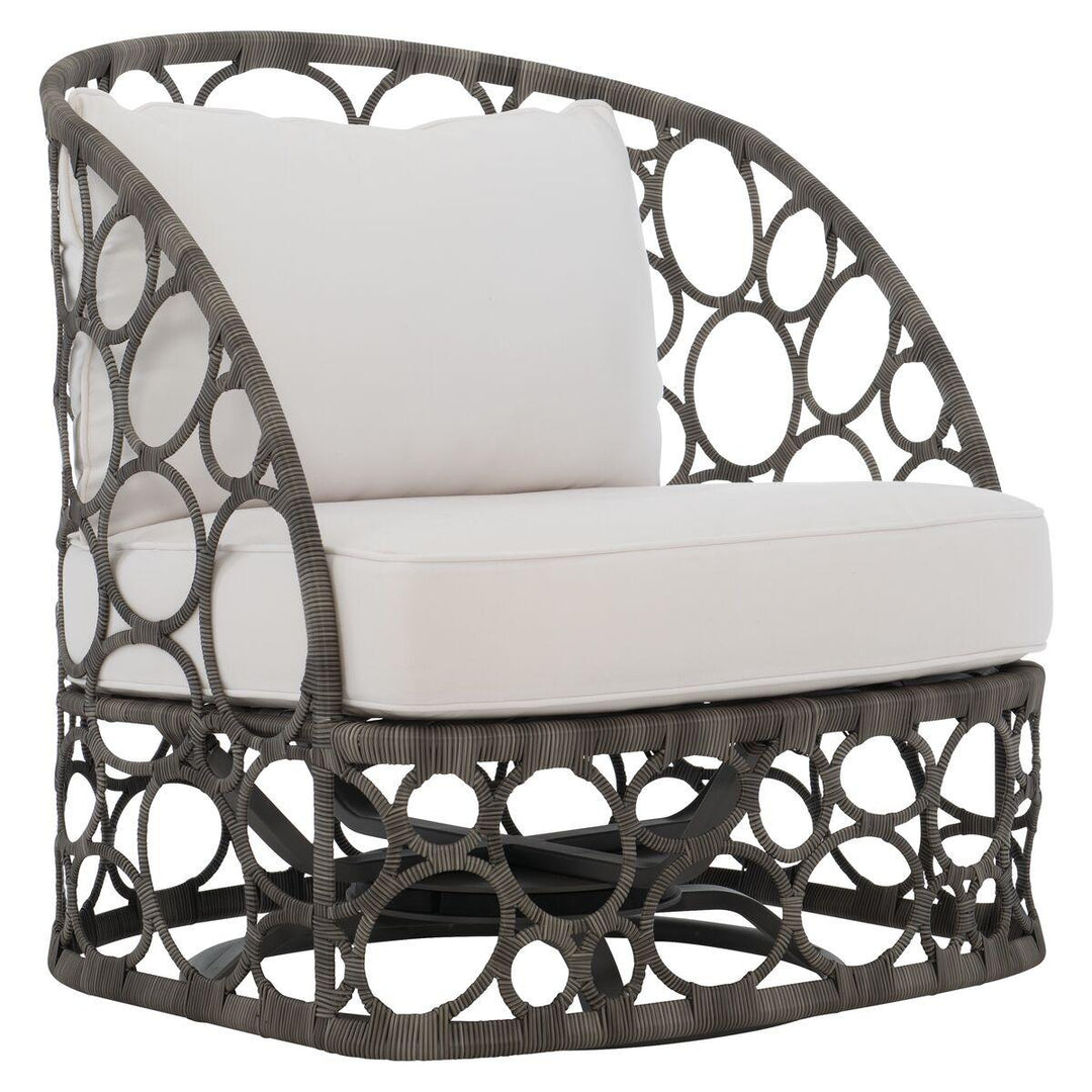 SwayLiving - Bali Swivel Chair Split Cane Wicker Swivel Chair - OP2012S | SwayLiving