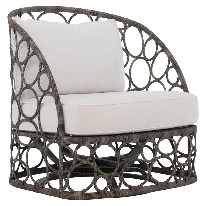 SwayLiving - Bali Swivel Chair Split Cane Wicker Swivel Chair - OP2012S | SwayLiving