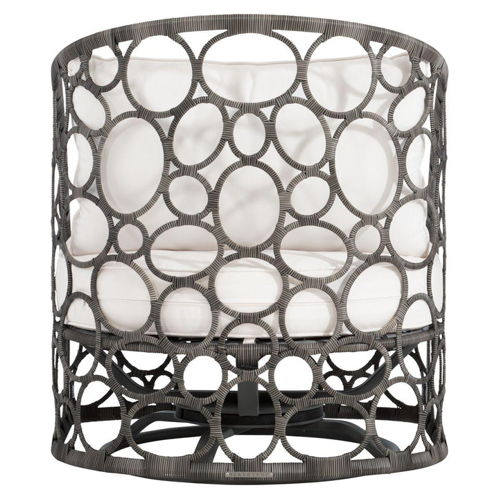 SwayLiving - Bali Swivel Chair Split Cane Wicker Swivel Chair - OP2012S | SwayLiving