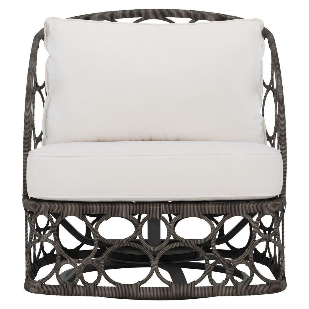 SwayLiving - Bali Swivel Chair Split Cane Wicker Swivel Chair - OP2012S | SwayLiving