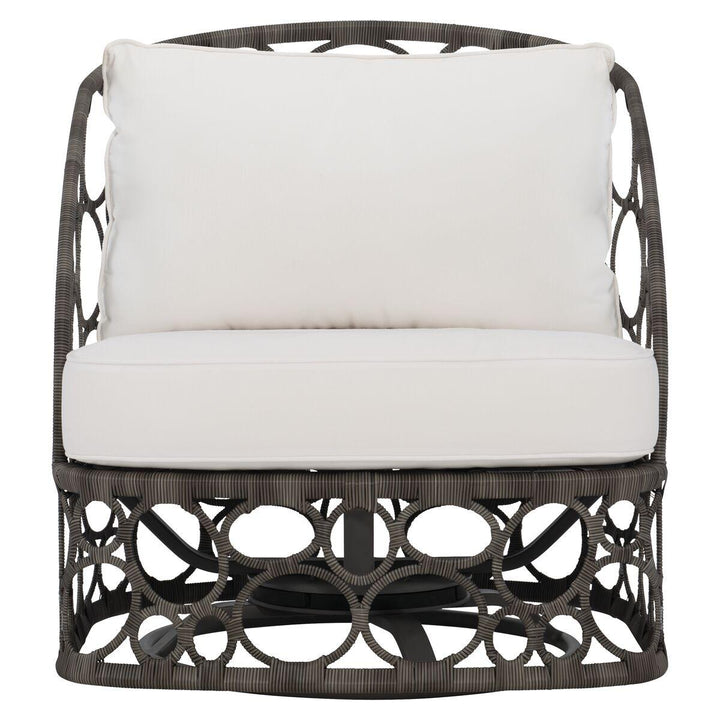 SwayLiving - Bali Swivel Chair Split Cane Wicker Swivel Chair - OP2012S | SwayLiving