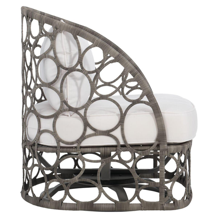 SwayLiving - Bali Swivel Chair Split Cane Wicker Swivel Chair - OP2012S | SwayLiving