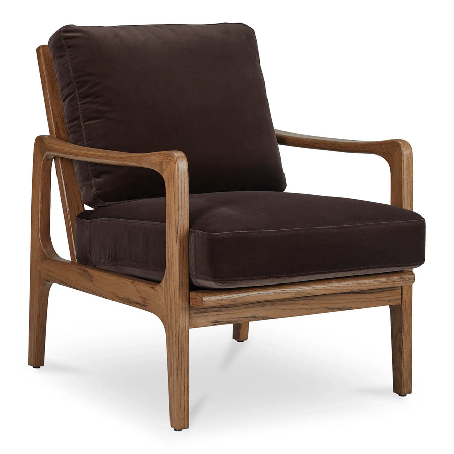 Fearne Accent Chair Dark Brown - SwayLiving