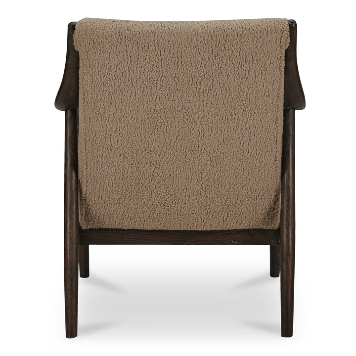 SwayLiving - Yates Accent Chair Beige Faux Shearling - ME-1074-34 | SwayLiving