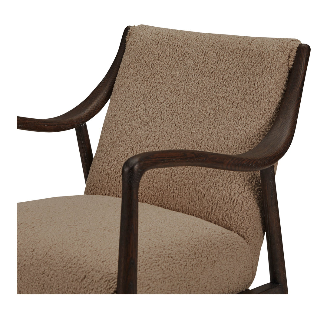 SwayLiving - Yates Accent Chair Beige Faux Shearling - ME-1074-34 | SwayLiving
