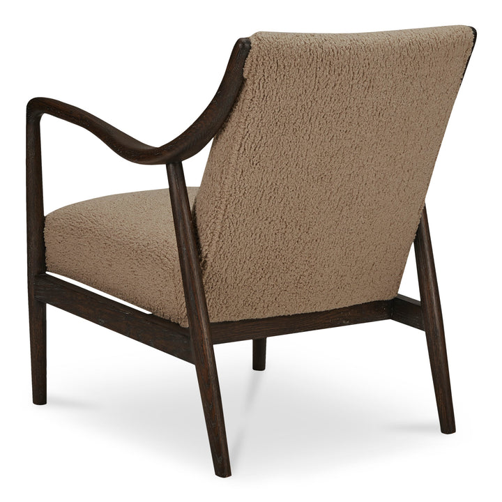 SwayLiving - Yates Accent Chair Beige Faux Shearling - ME-1074-34 | SwayLiving