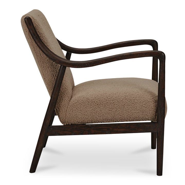 SwayLiving - Yates Accent Chair Beige Faux Shearling - ME-1074-34 | SwayLiving