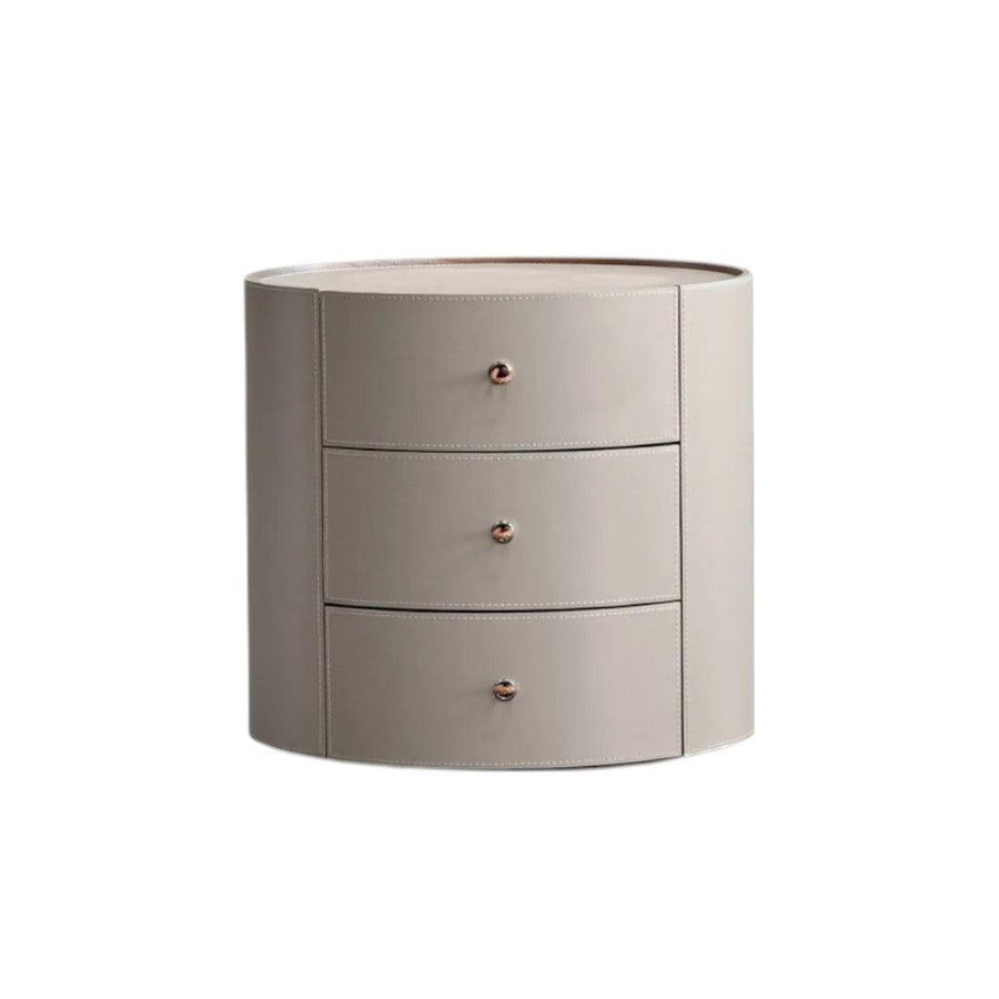 SwayLiving NERU Side Table Round 3-Drawer ACCENT TABLES
