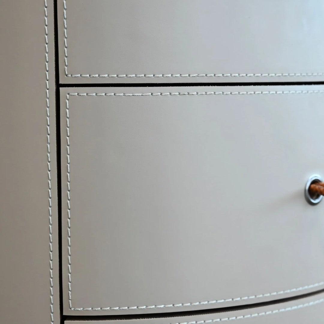 SwayLiving NERU Side Table Round 3-Drawer ACCENT TABLES